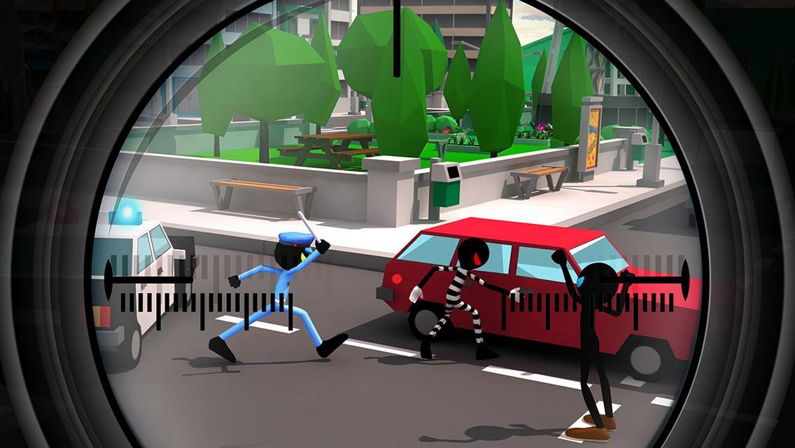 Stickman Sniper Squad 2017 Game Screenshot