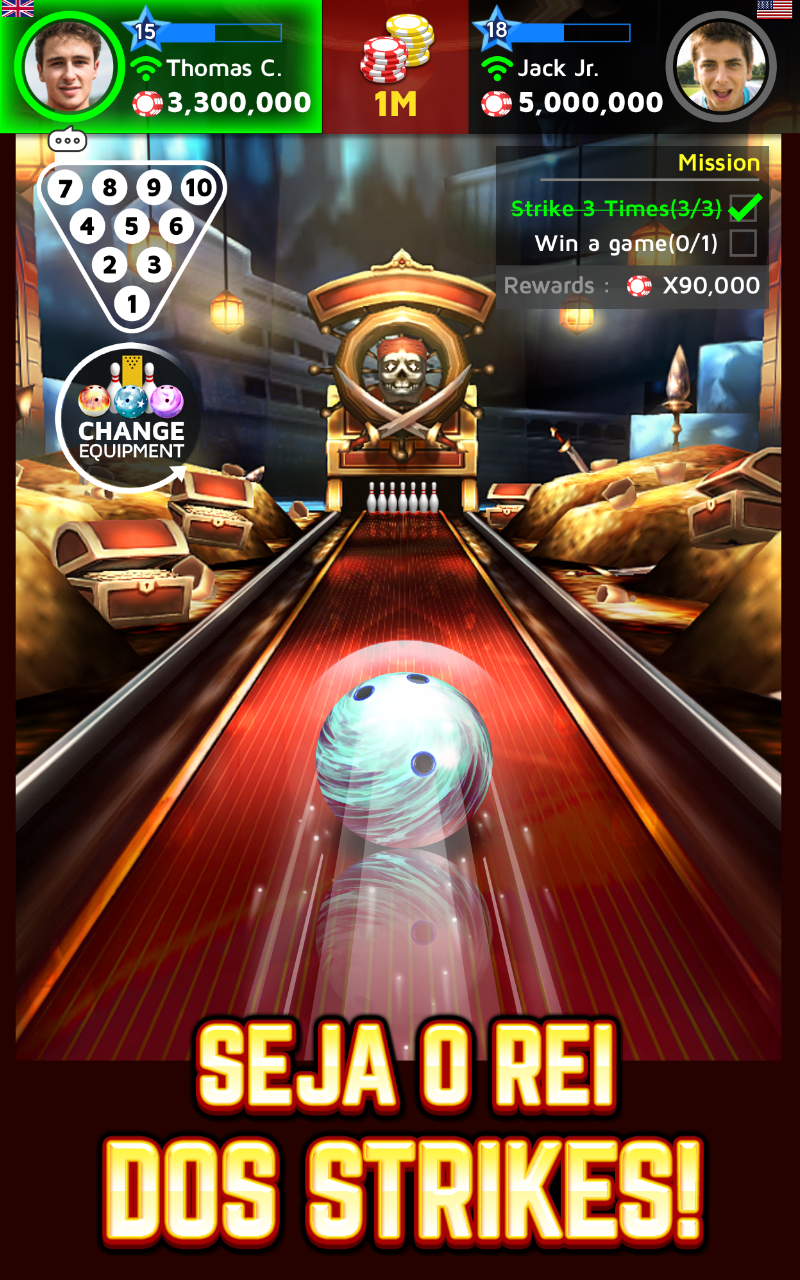 Captura de Tela do Jogo Bowling King