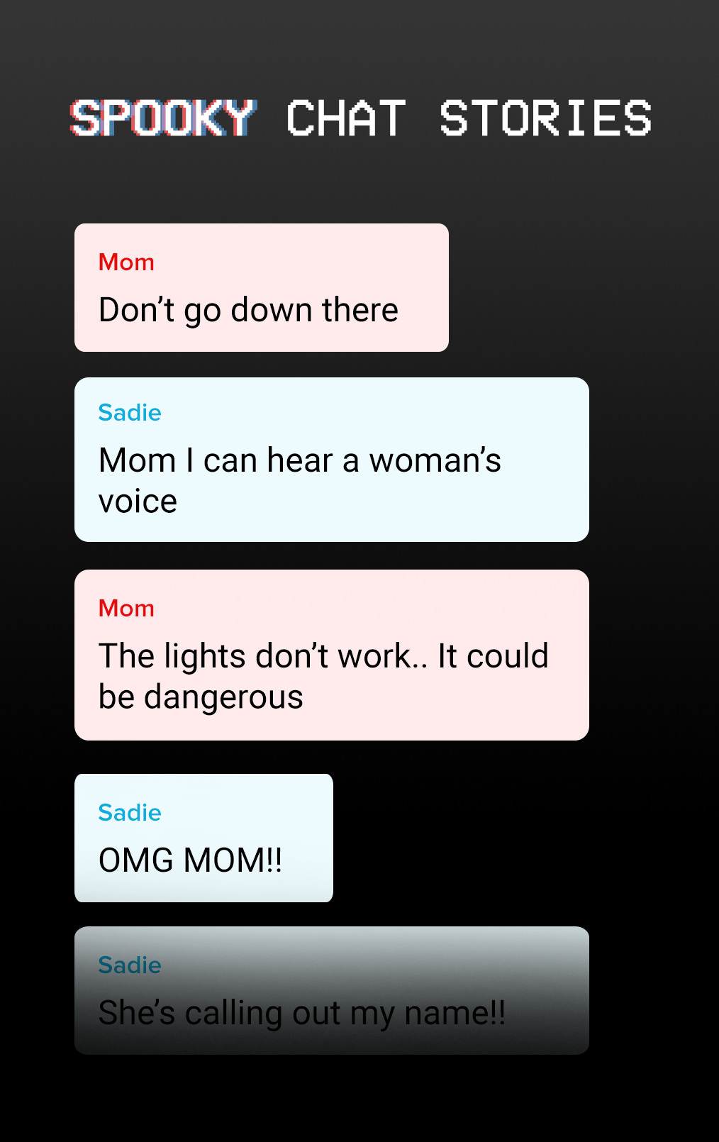 Scary Chat Stories - Hooked on Game Screenshot