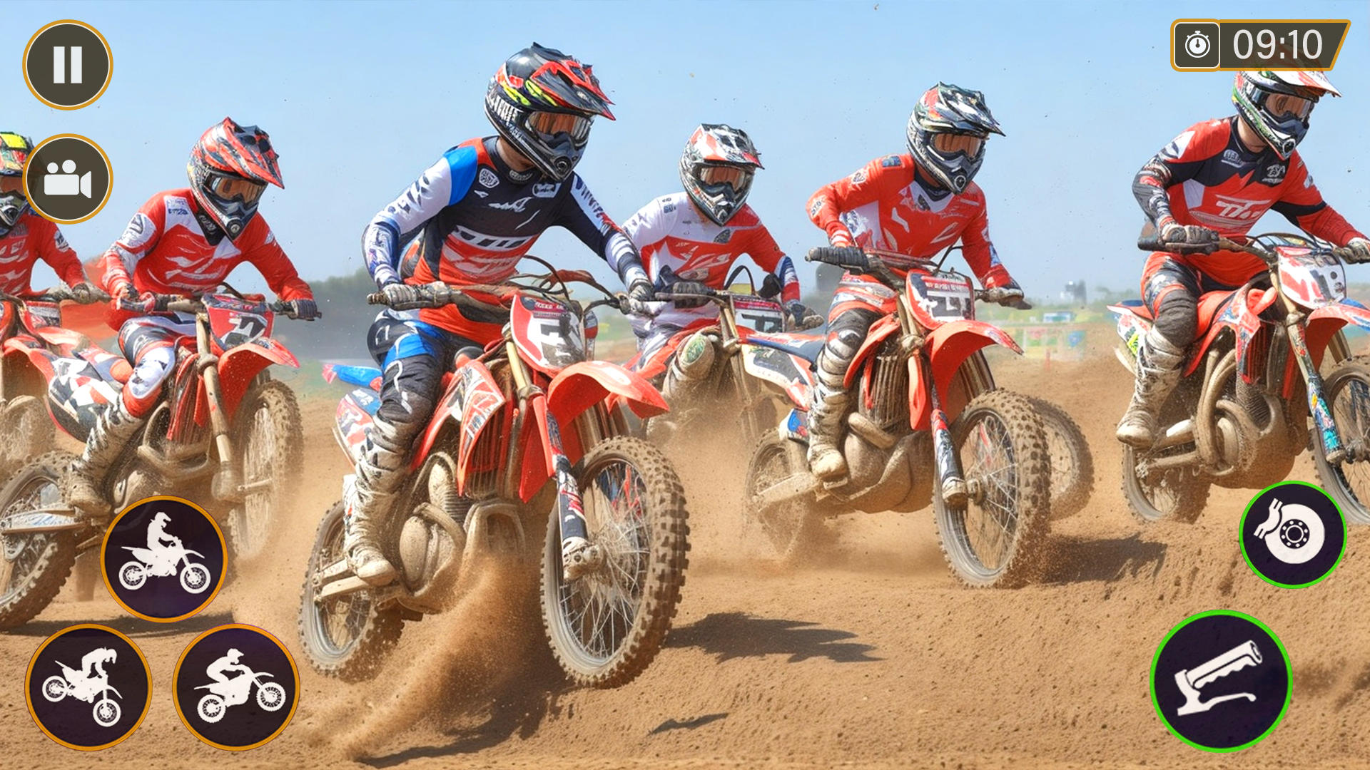 Screenshot of Dirt Bike Stunt Motocross Game