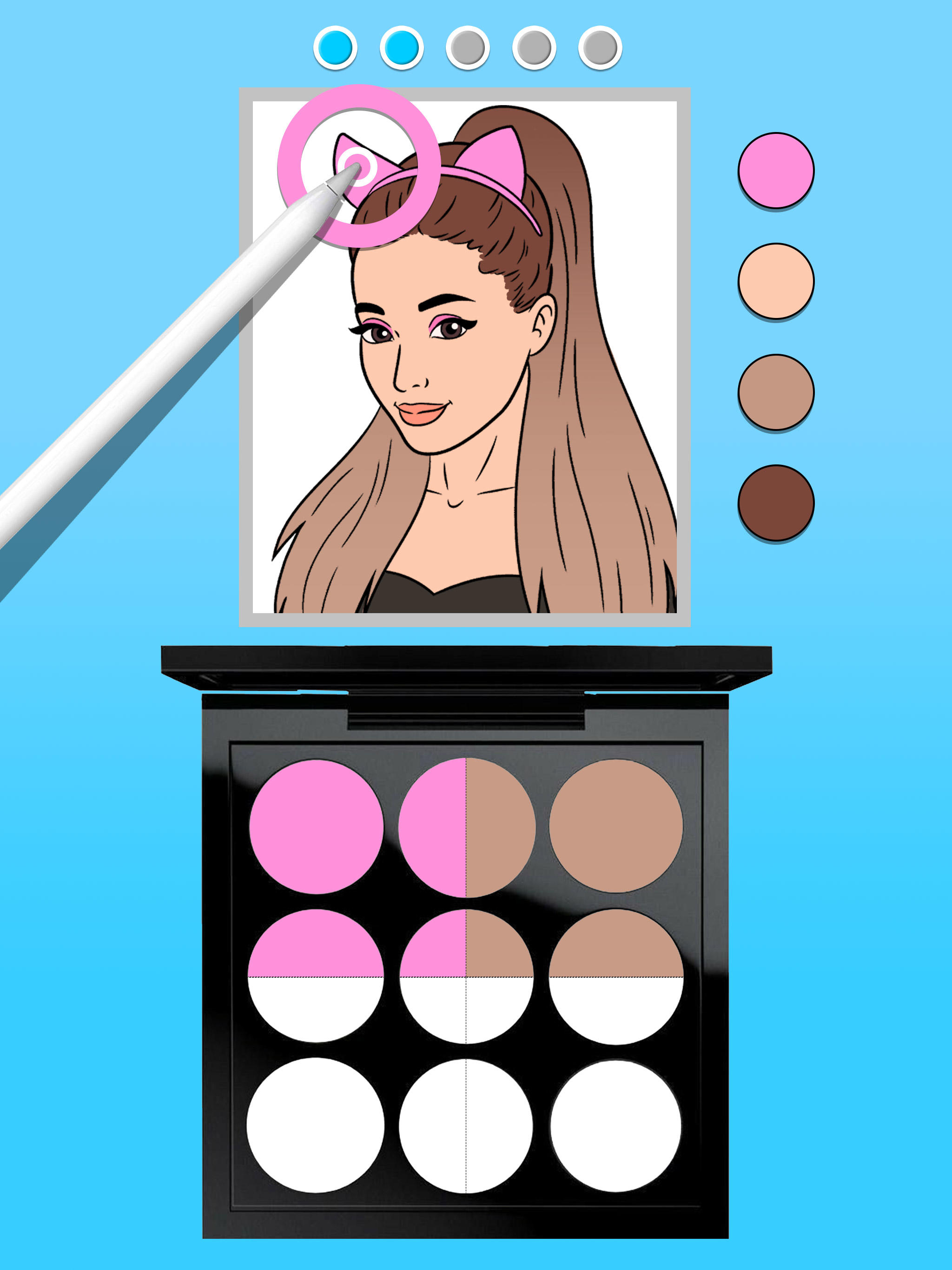 Makeup Kit: DIY Dress Up Games Game Screenshot