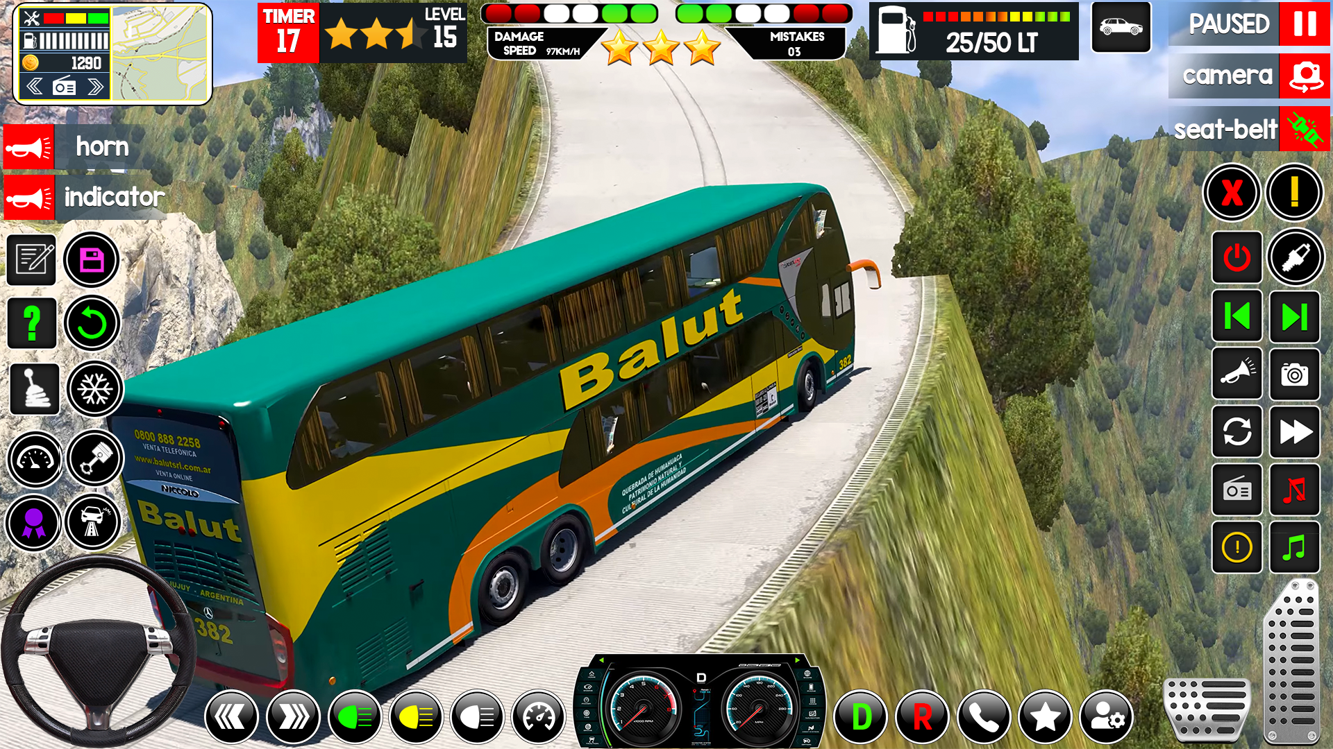 Real Bus Driving Simulator 3d ภาพหน้าจอเกม