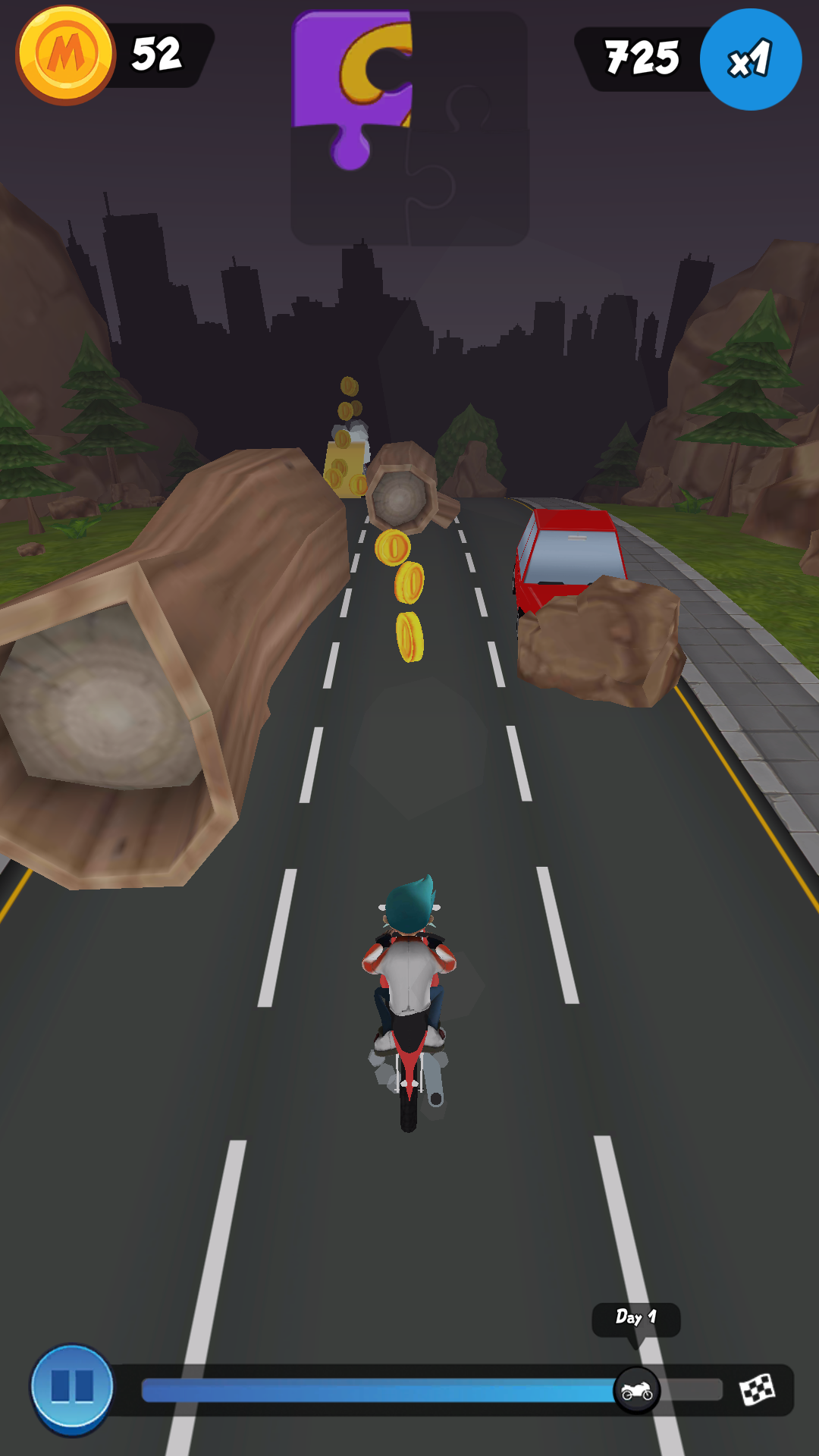 Moto Max: Endless Runner Game Screenshot