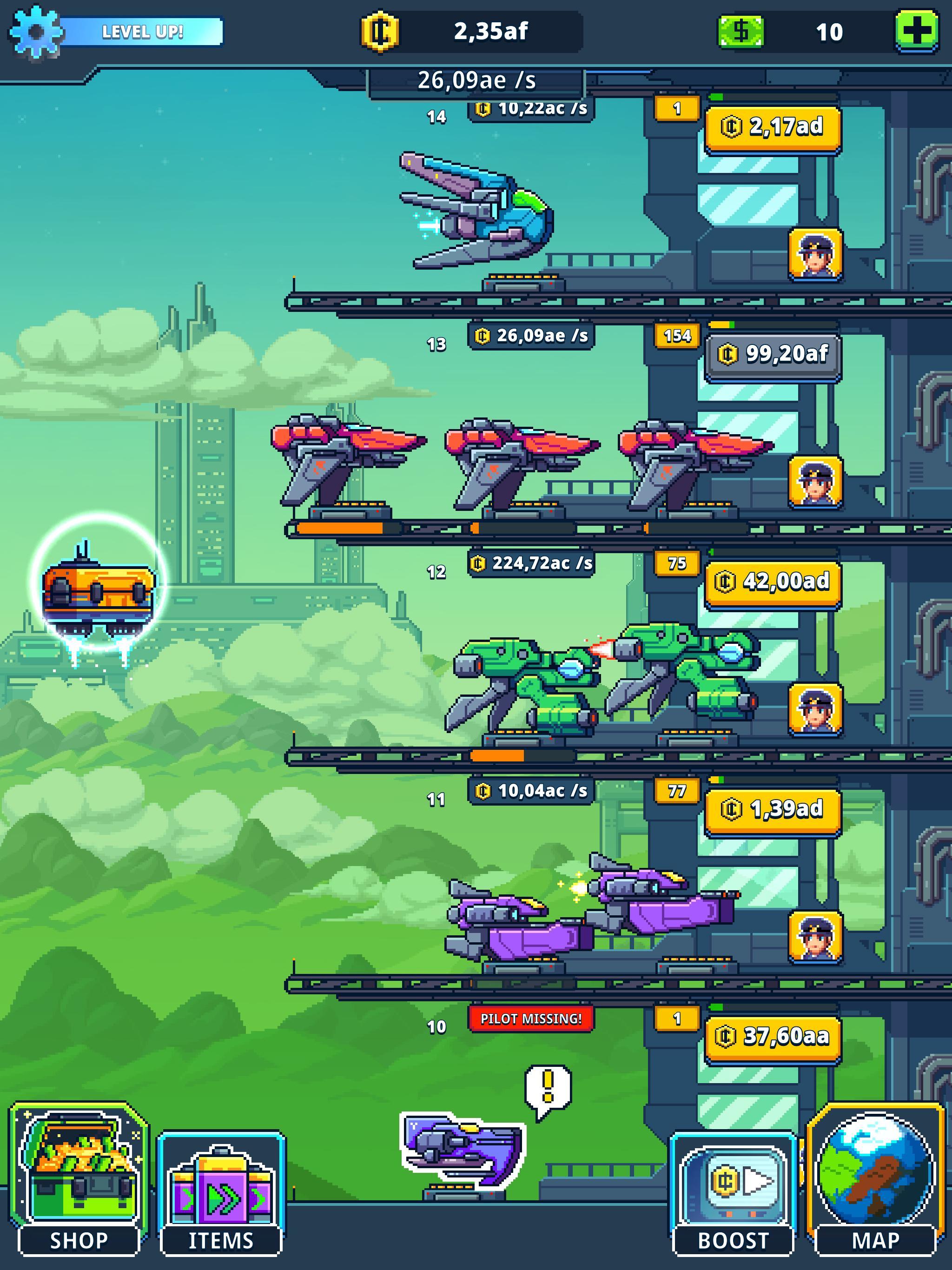 Idle Space Manager Game Screenshot
