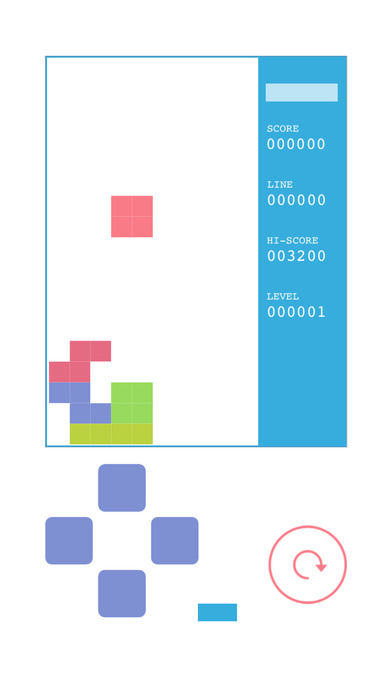 Screenshot of color tetris pro - Minimalist style of the classic