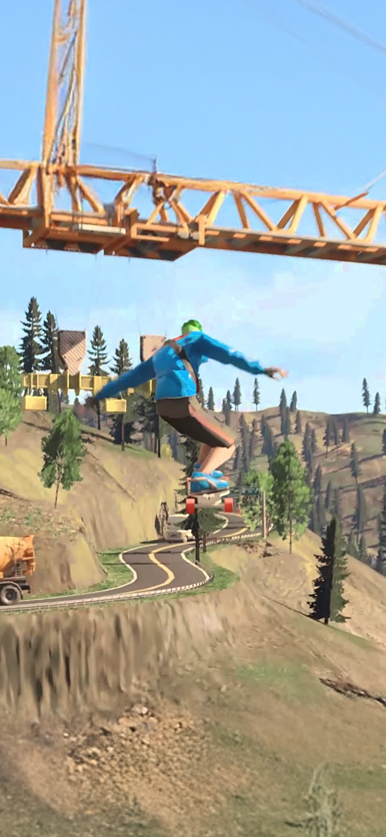 Downhill Racer Game Screenshot