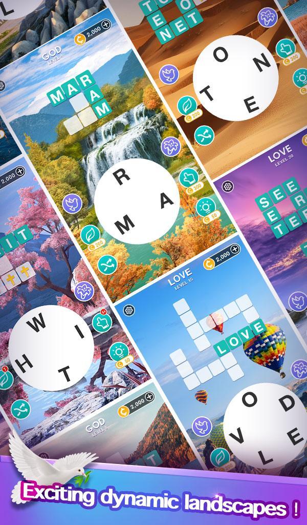 Скриншот игры Bible Word Cross - Daily Verse