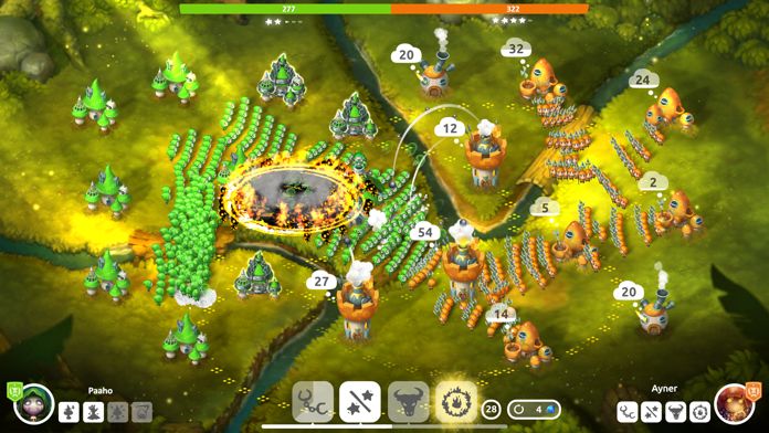 Mushroom Wars 2: 온라인 전쟁 게임 게임 스크린 샷