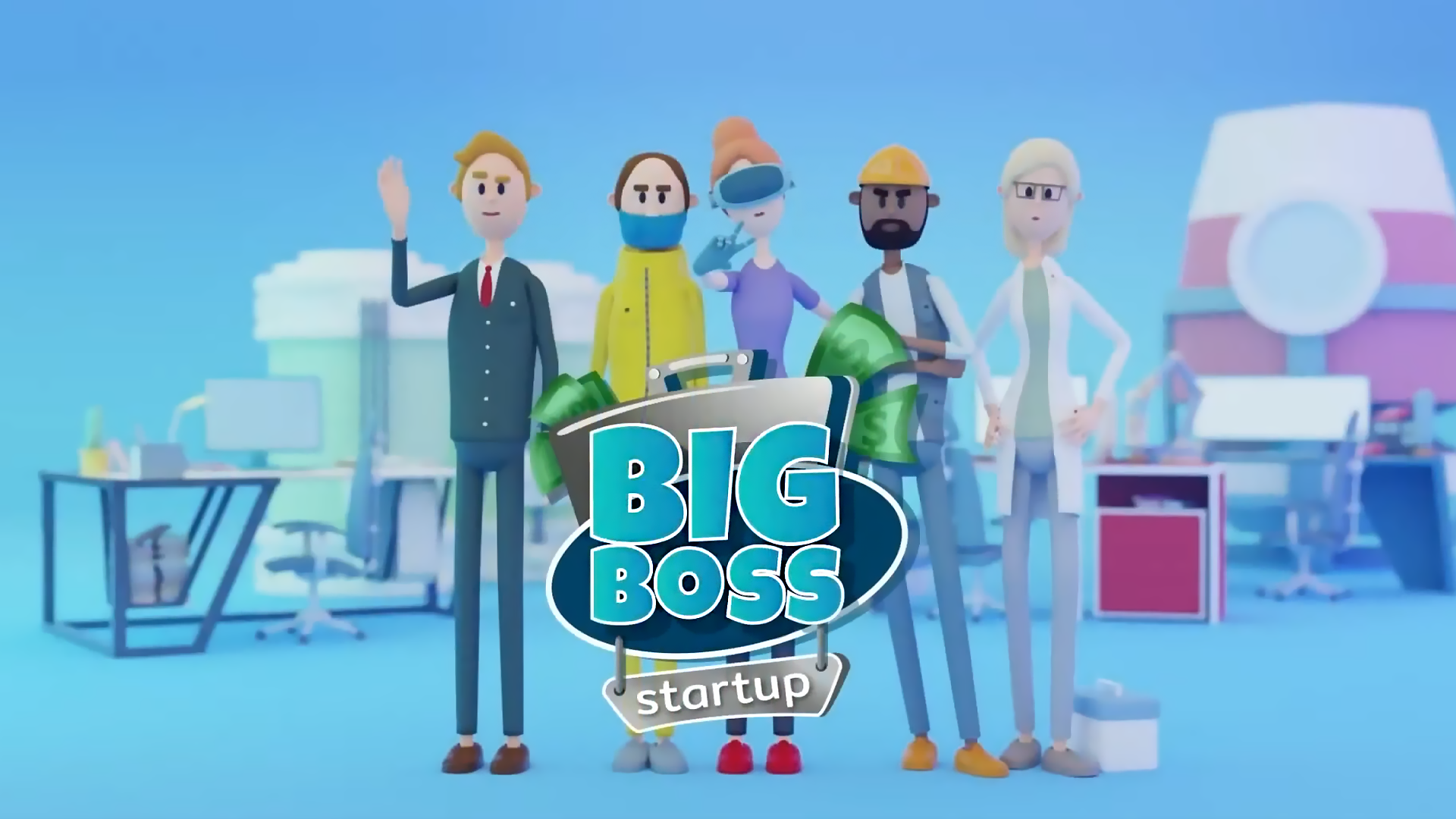 Banner of Big Boss: Startup. Idle Tycoon 