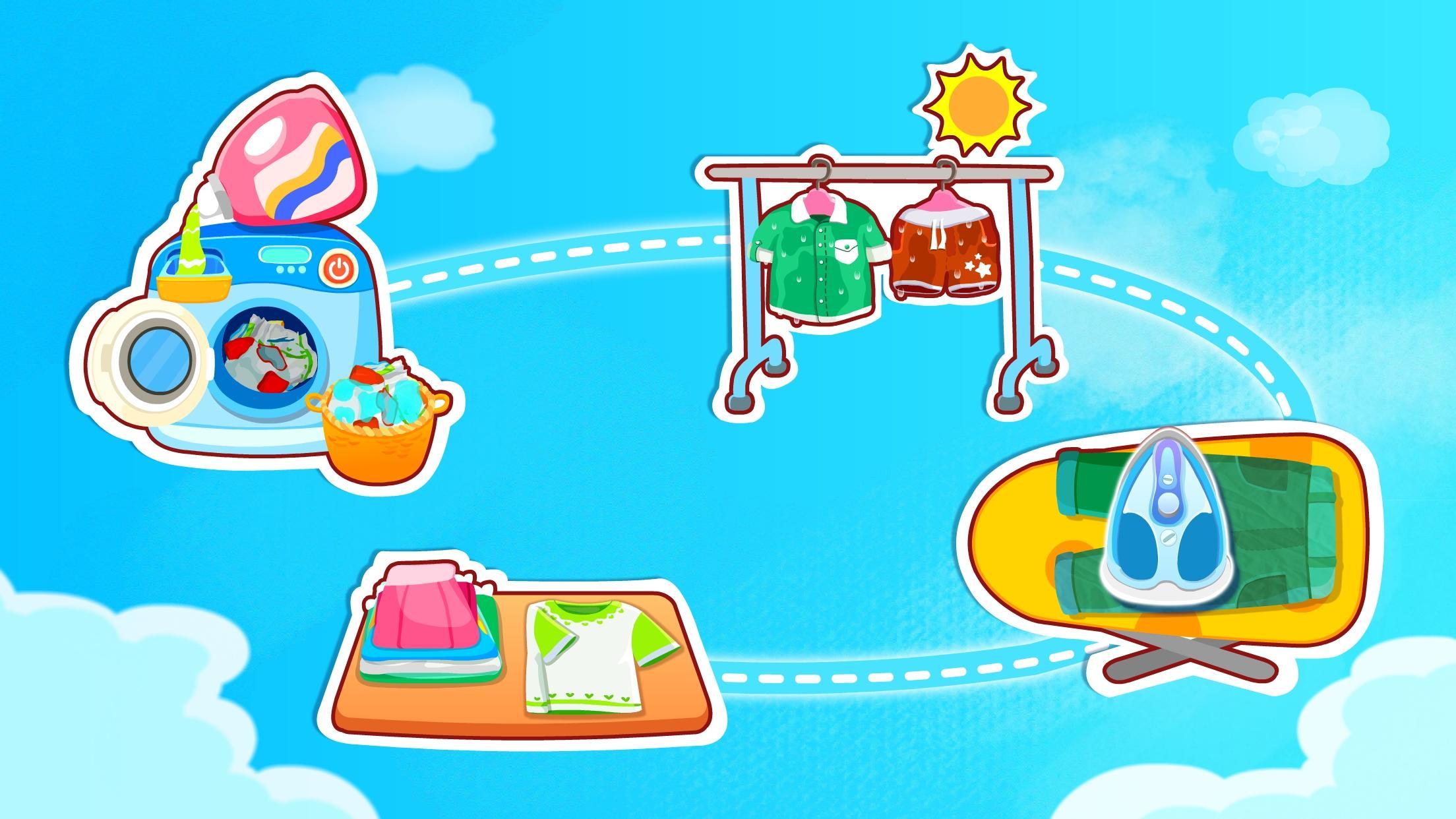 Baby Panda Happy Clean Game Screenshot