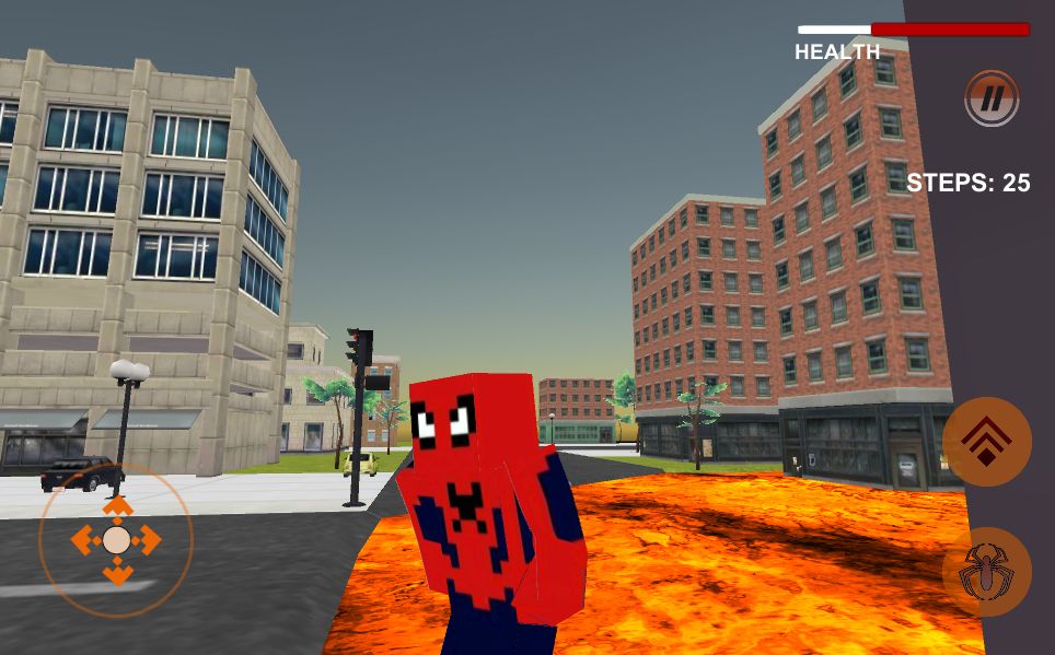 Screenshot of Spider Hero: Lava Floor