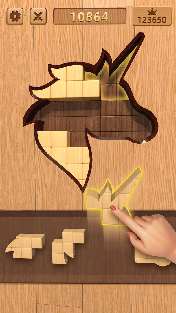 方塊拼圖：單機益智遊戲，俄羅斯方塊消消乐遊戲截圖