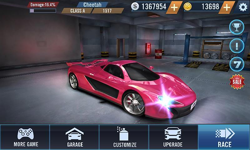Cuplikan Layar Game Furious Car Racing
