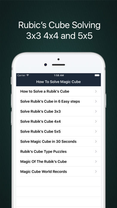 Screenshot 1 of How To Solve A Rubiks Cube 