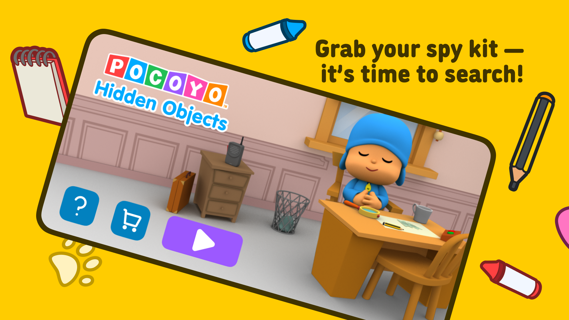 Pocoyo and the Hidden Objects. Game Screenshot