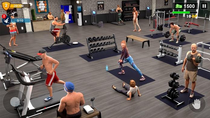 Gym Workout Simulator Games ゲームのスクリーンショット