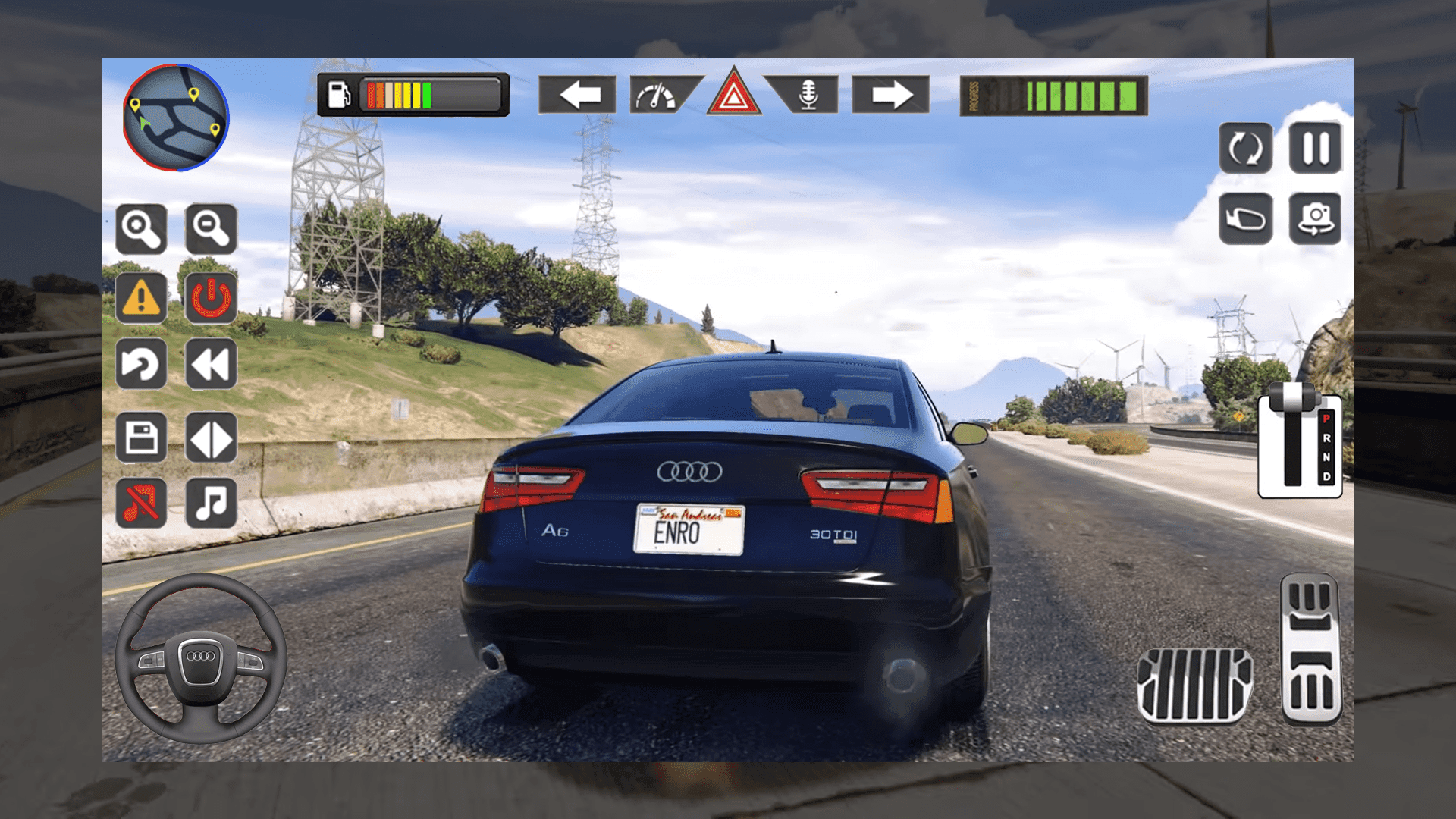 Audi A6 Simulator Michael Race ゲームのスクリーンショット