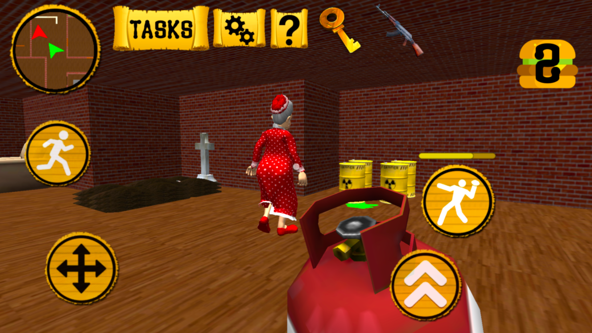 Granny Neighbor. Terrible Secret Game Screenshot