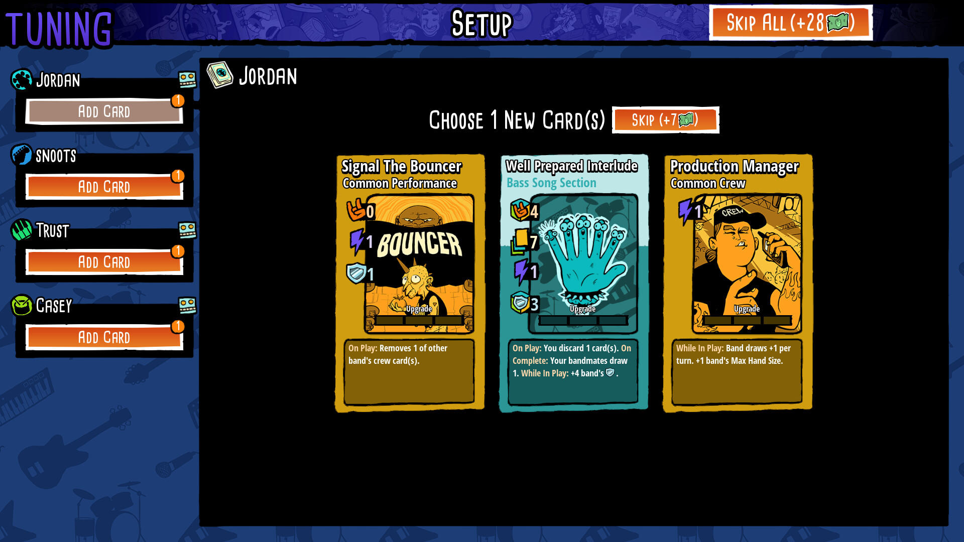 Battle Bands: Rock & Roll Deckbuilder screenshot game
