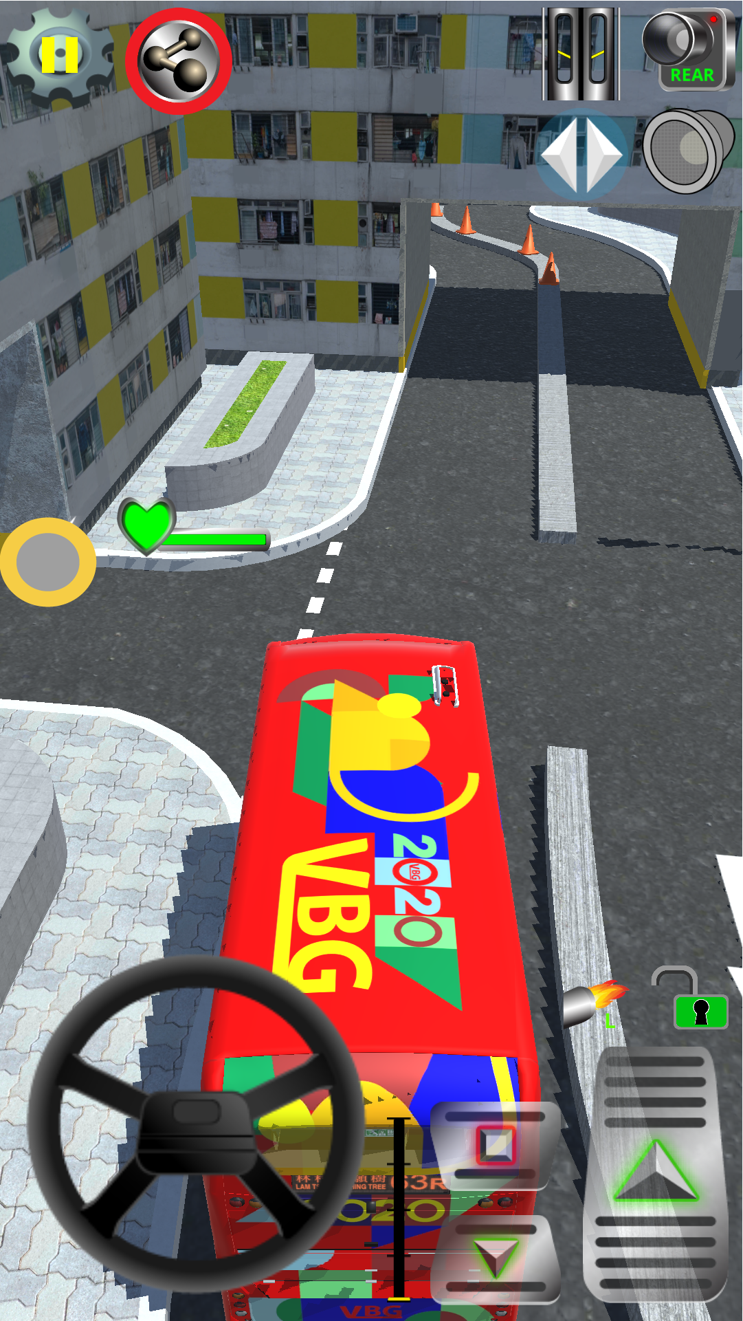 Vintage Bus Go Game Screenshot