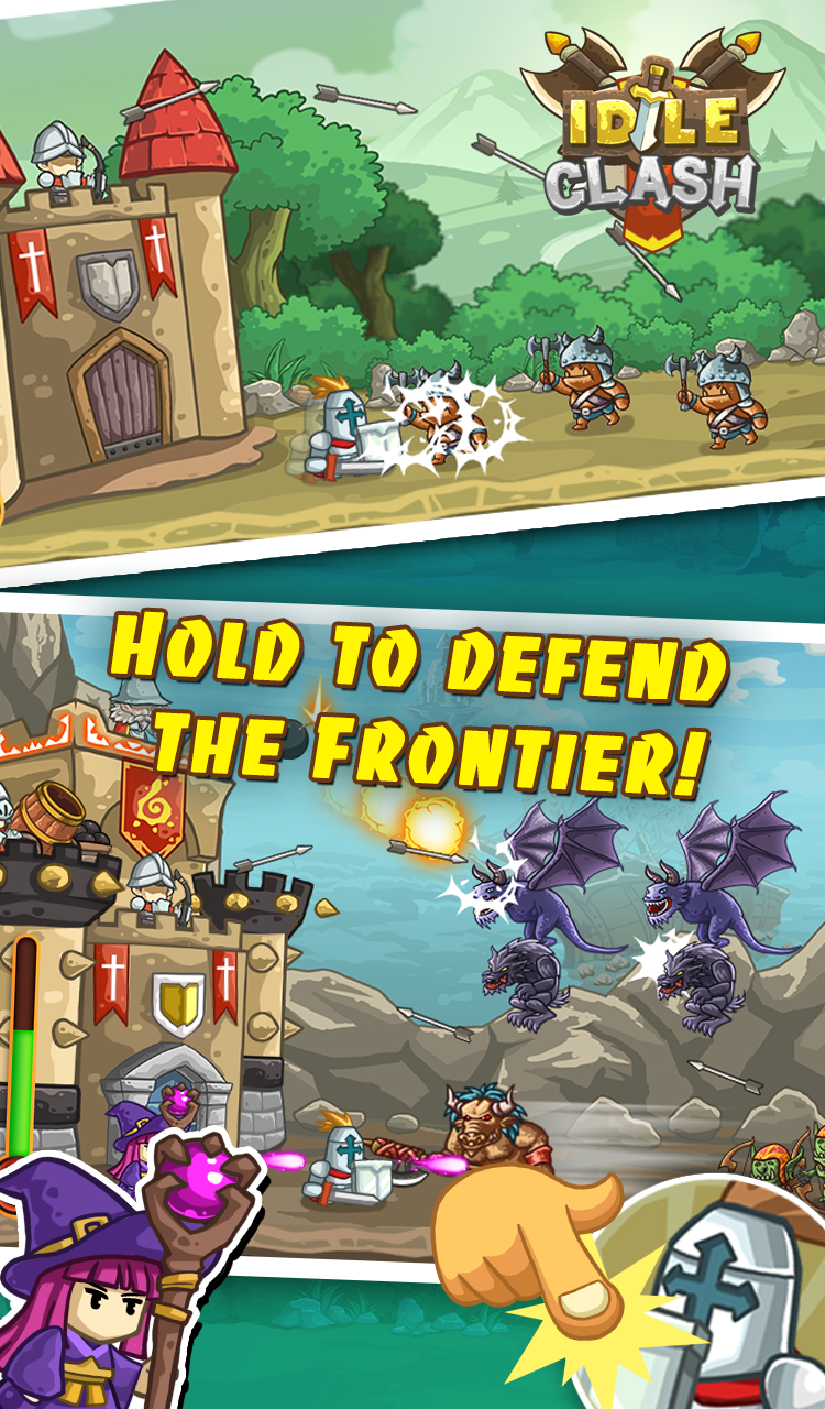 Idle Clash - Tap Frontier Defender Game Screenshot