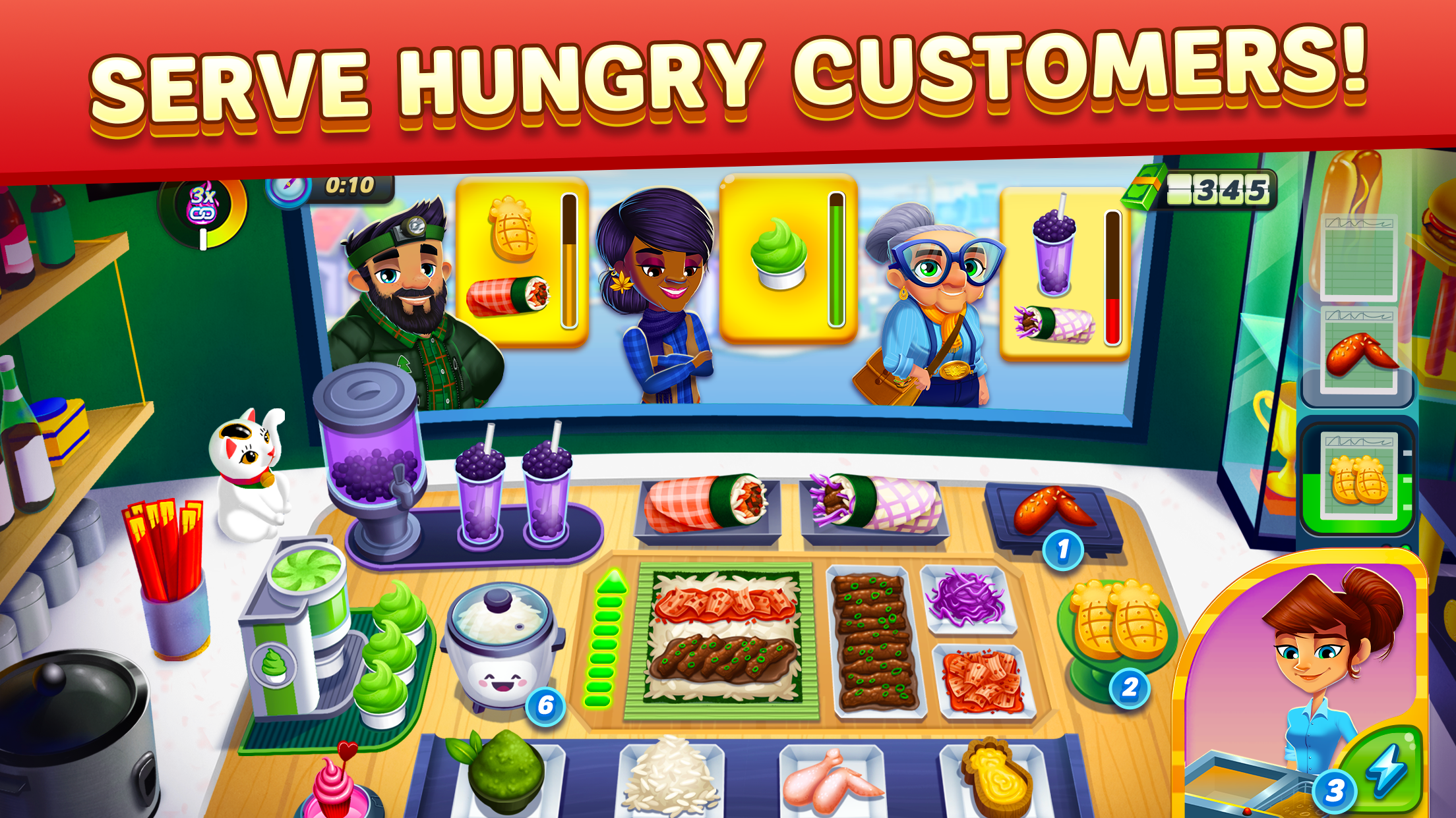 Diner DASH Adventures Game Screenshot