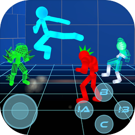 Stickman Neon Street Fighting