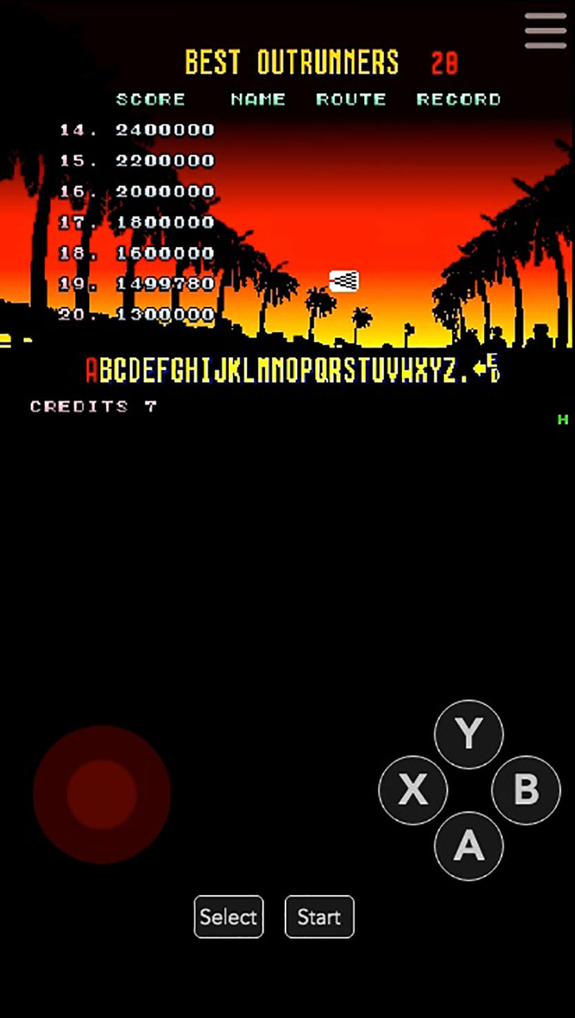 OutRun Game Screenshot