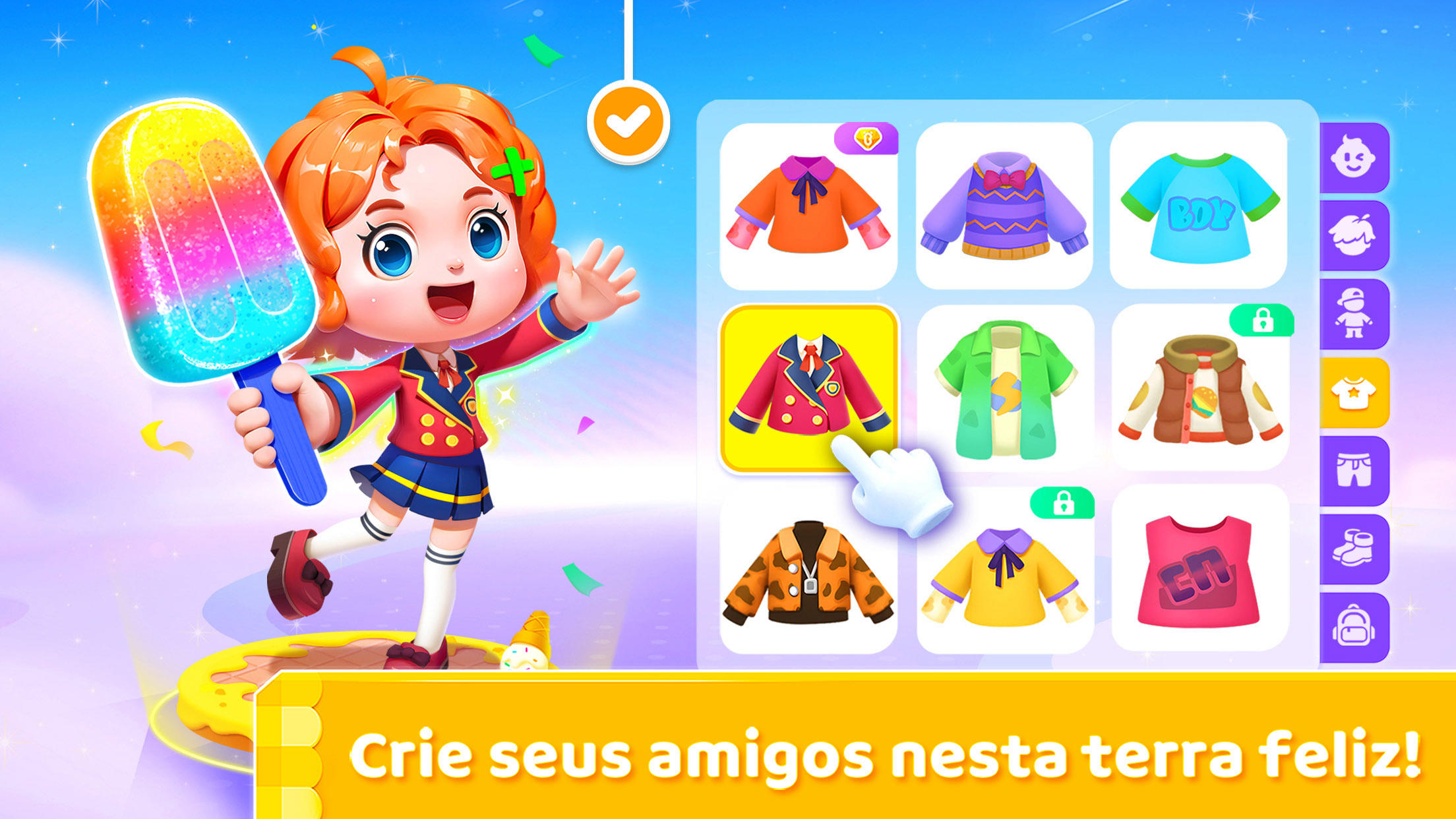 Captura de Tela do Jogo Jogo de Sorvete do Panda
