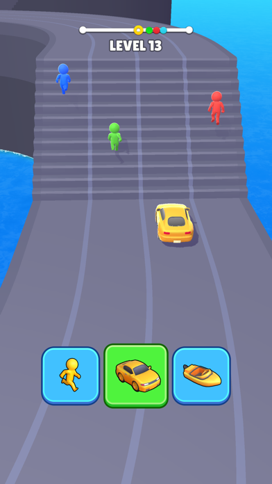 Shape Transform 3D Race Game Screenshot