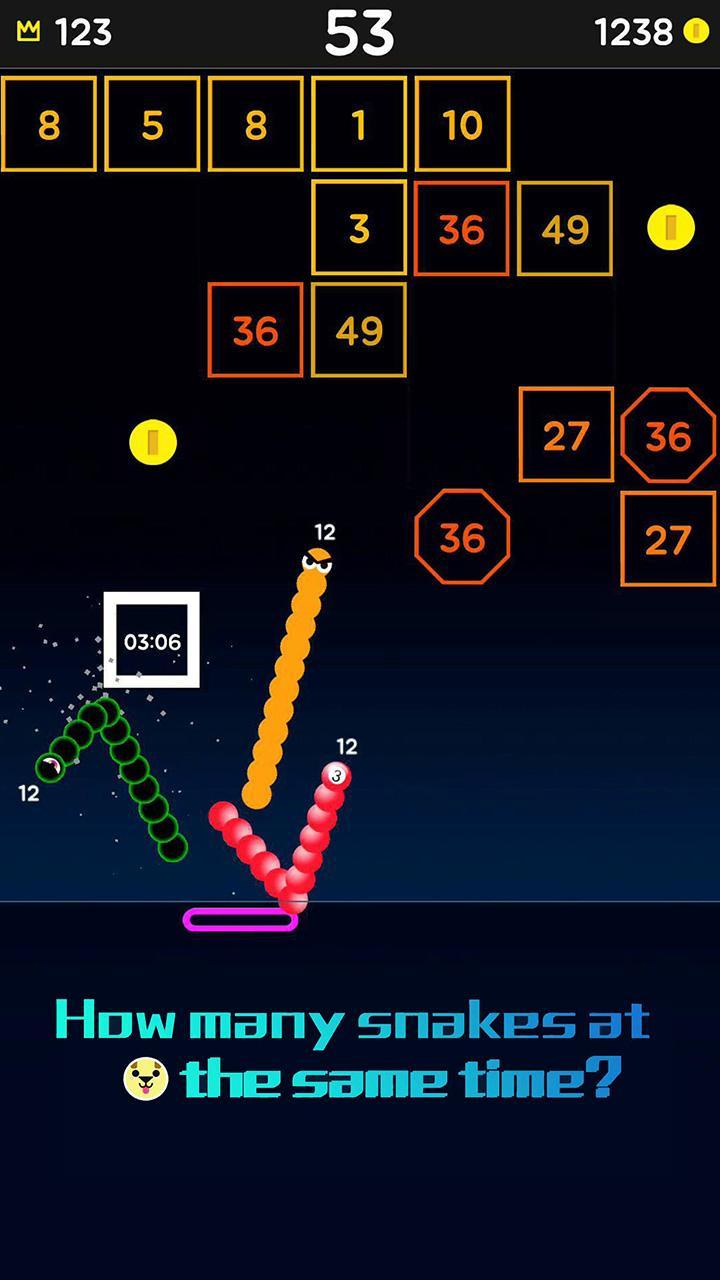 Snake Bricks Game Screenshot
