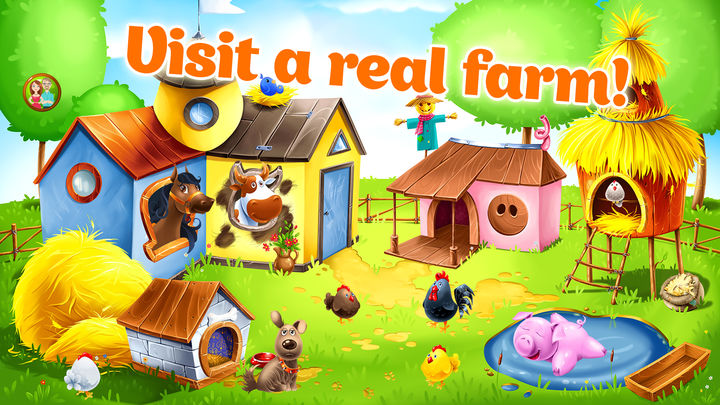 Screenshot 1 of 兒童動物農場。幼兒遊戲。 6.8.10