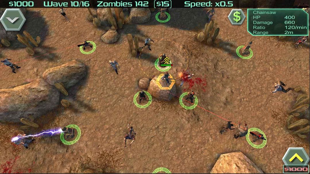Zombie Defense ภาพหน้าจอเกม