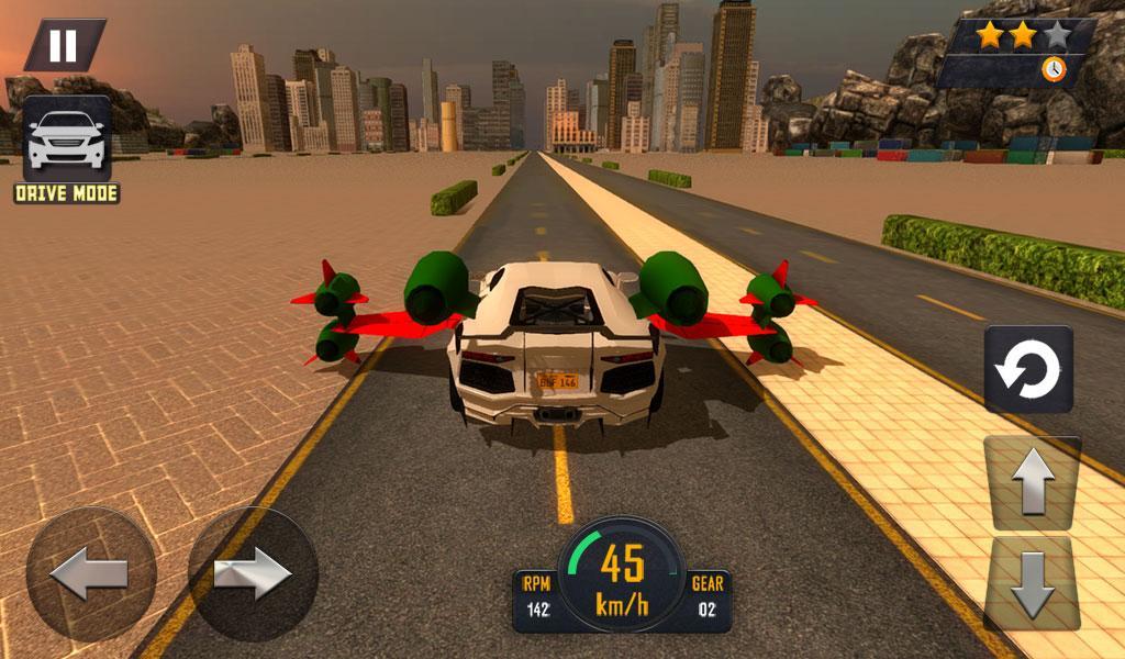 Flying Car Stunts 2016 게임 스크린 샷