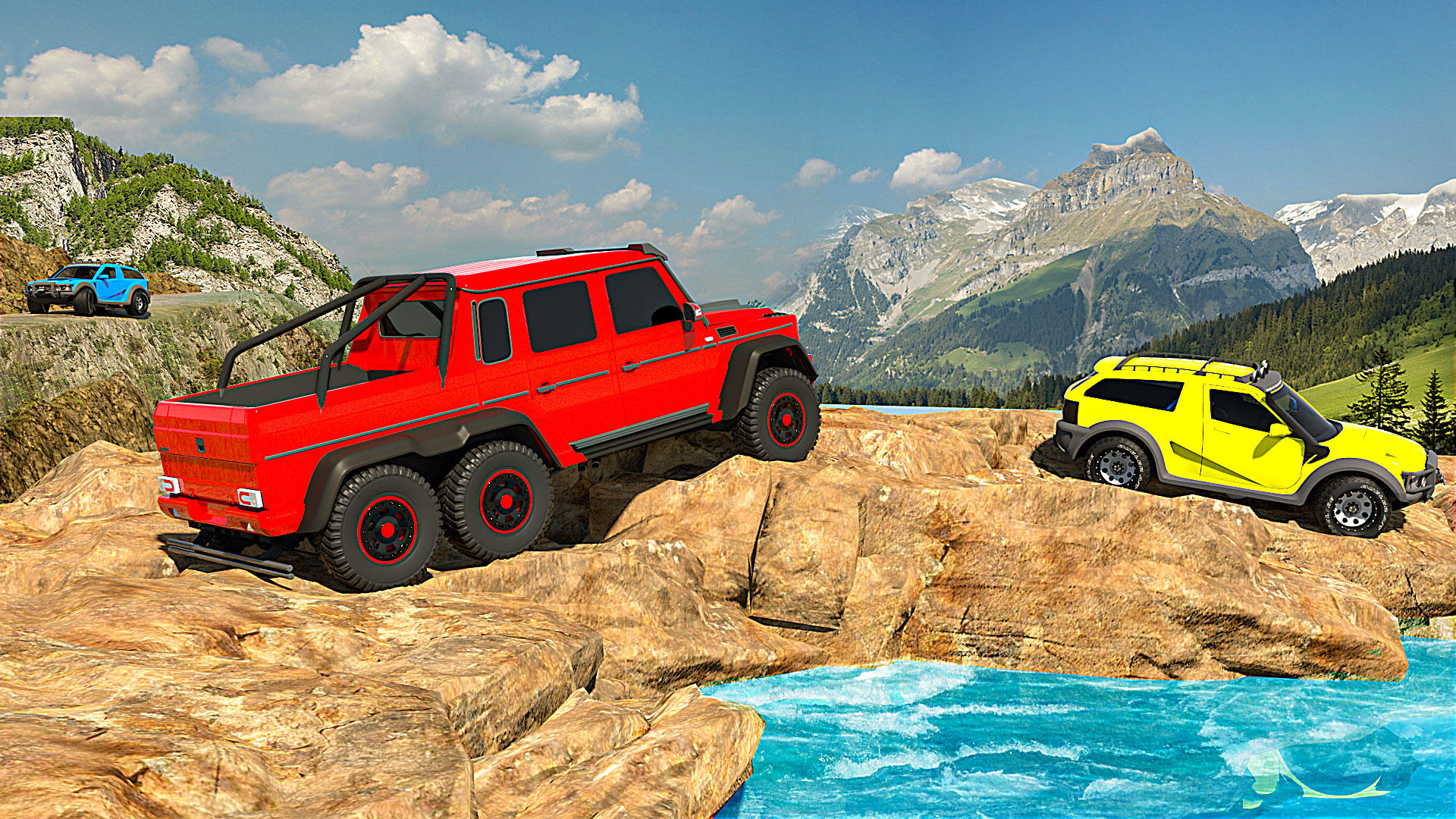 Screenshot of Mega Jeep Rally: Offroad Games