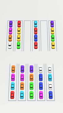 Color Sort Puzzle: Parking 3D Game Screenshot