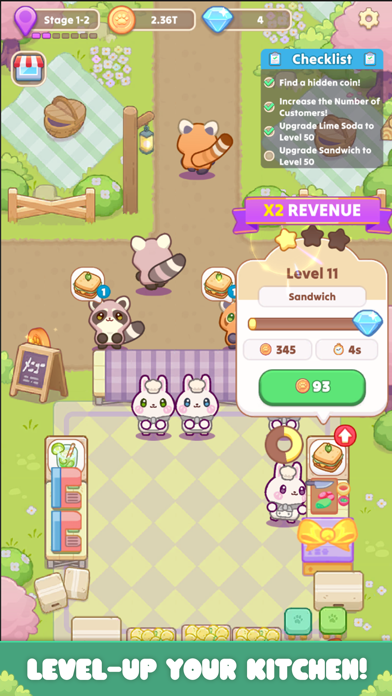 Cozy Cafe: Animal Restaurant Game Screenshot