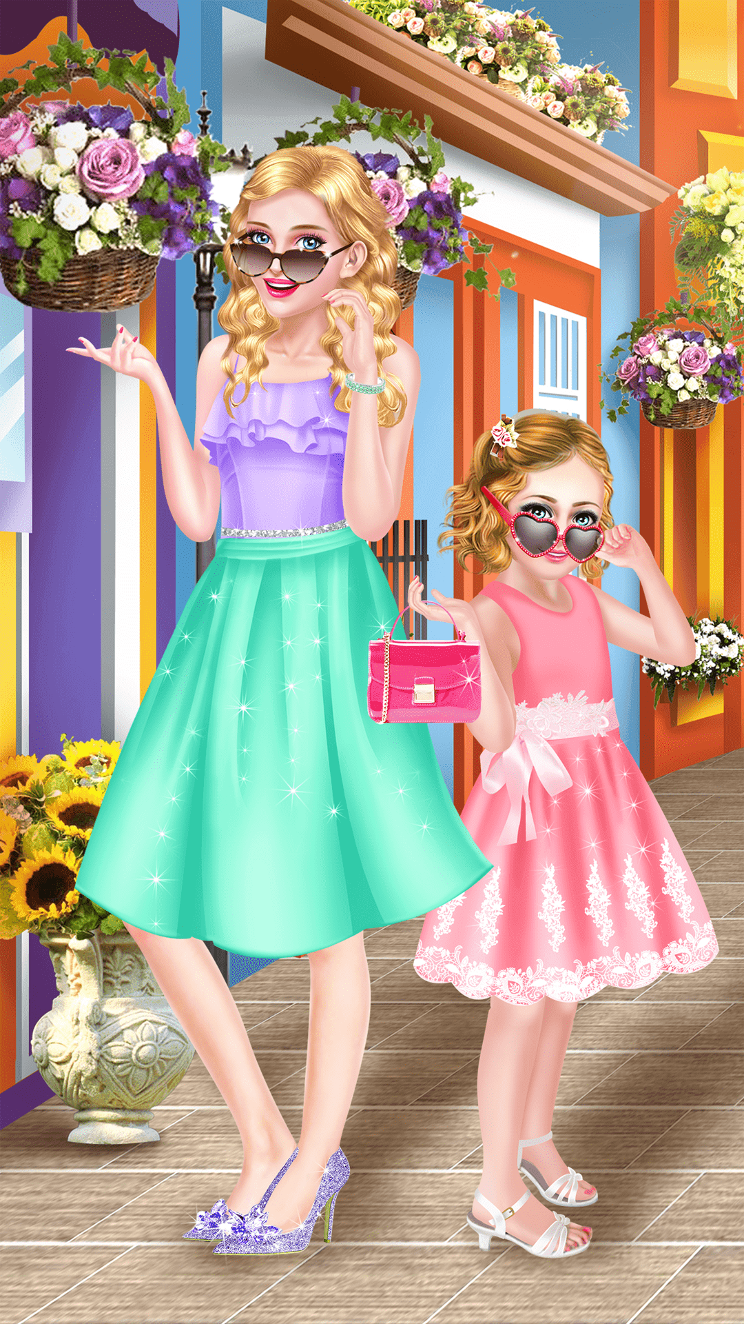 Hollywood Mom & Daughter Salon Game Screenshot