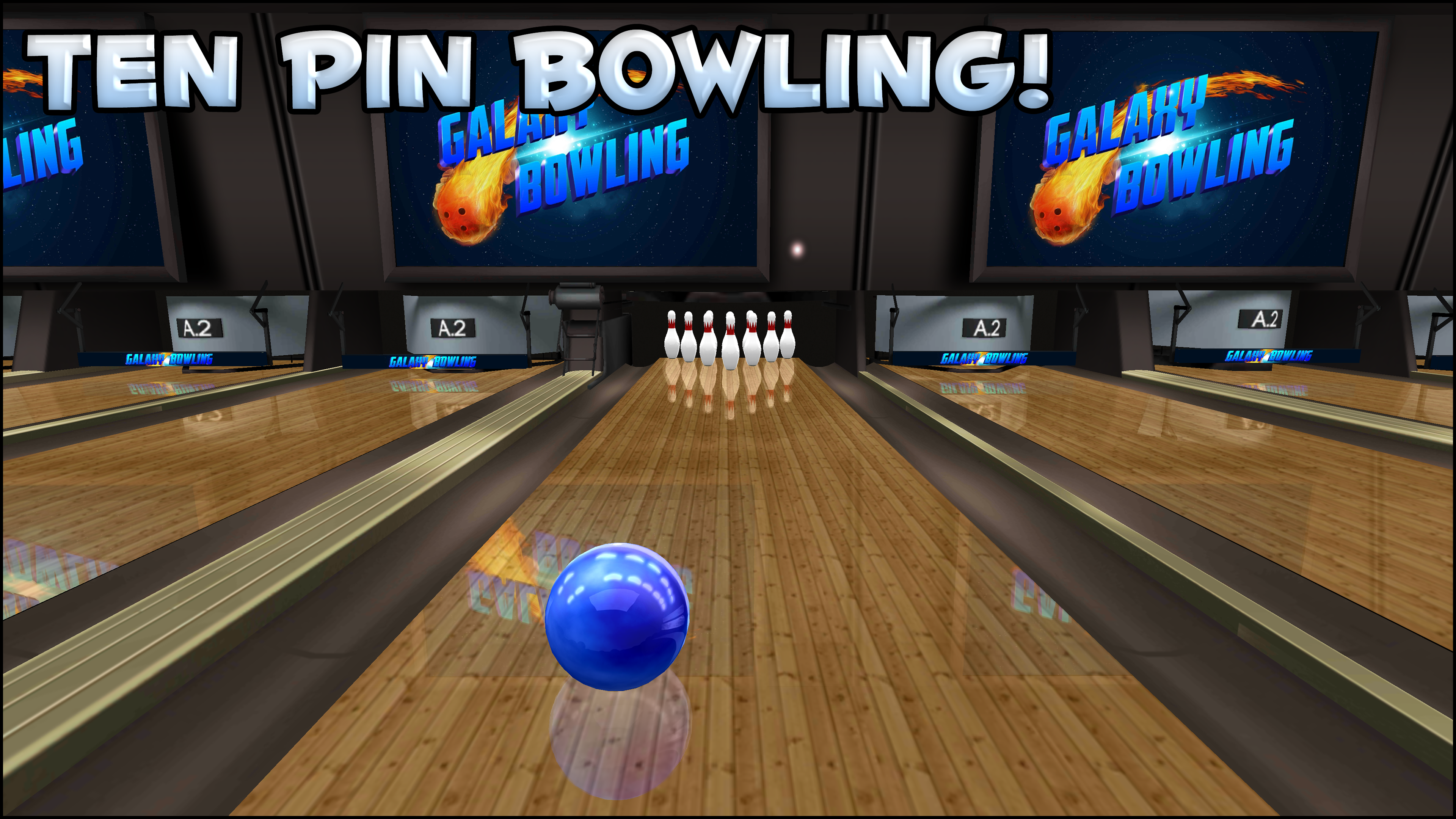Galaxy Bowling 3D Game Screenshot