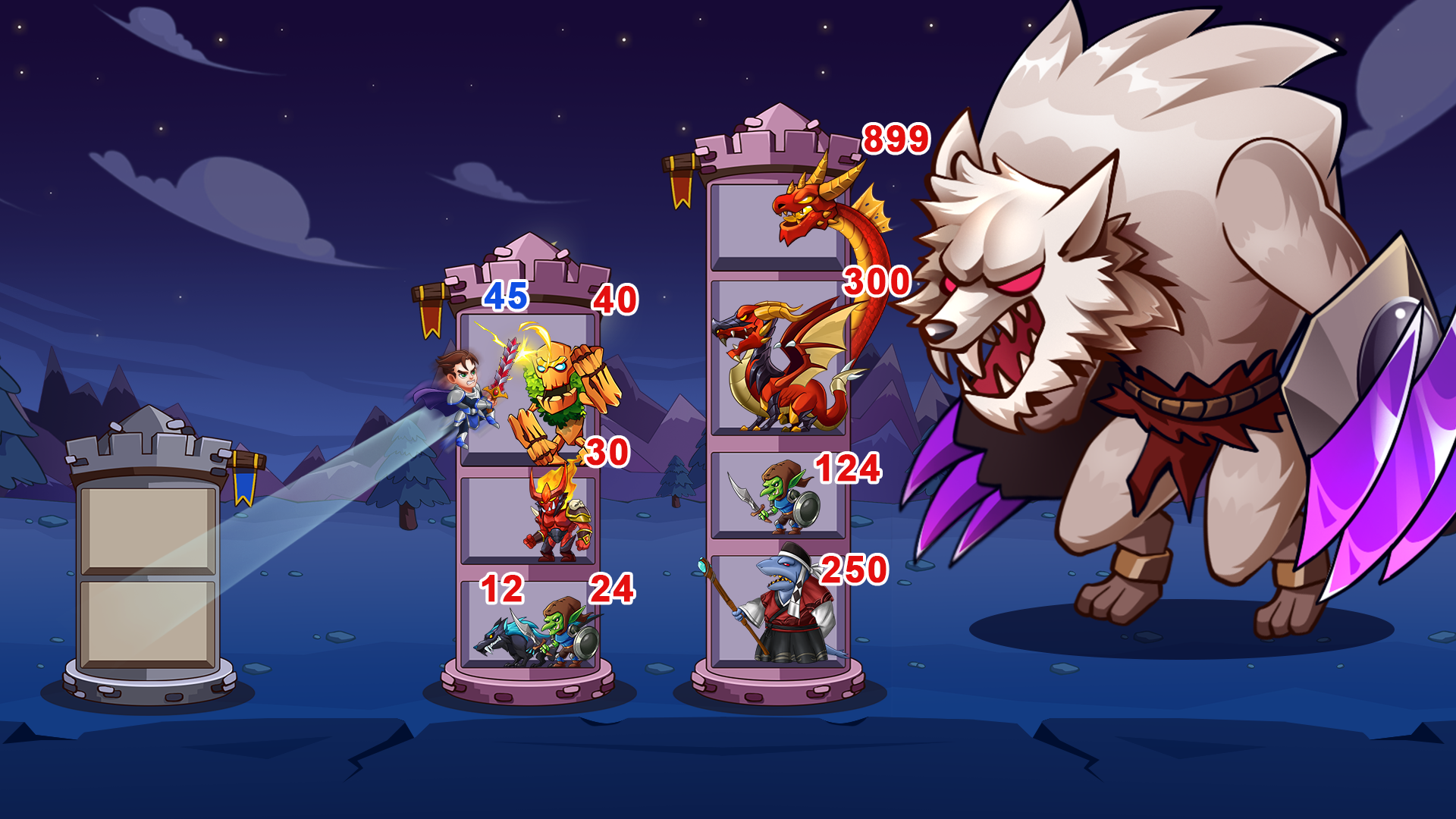 Hero Tower Wars - Merge Puzzle Game Screenshot