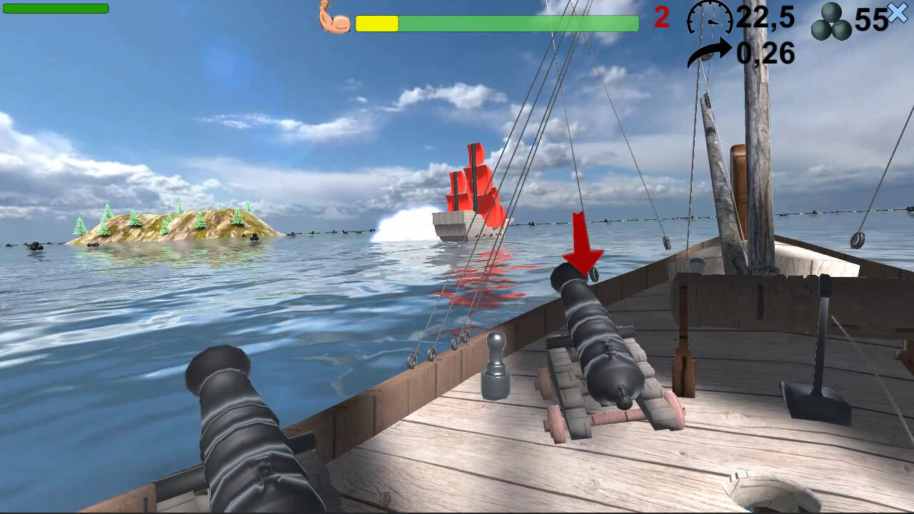 Screenshot 1 of ပင်လယ်ဓားပြ။ ရေတပ်တိုက်ပွဲ 
