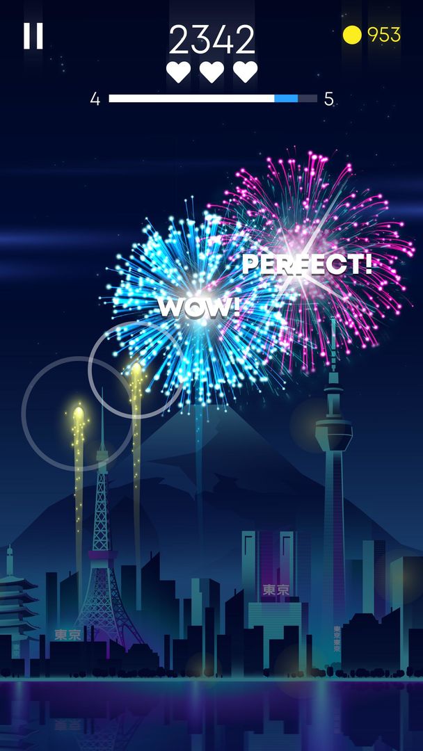 Flashy Fireworks: Shoot the firework rocket league screenshot game
