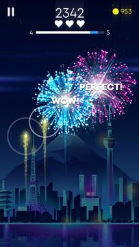 Flashy Fireworks: Shoot the firework rocket league Game Screenshot