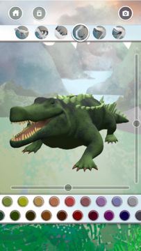 Dinosaurs 3D Coloring Book Game Screenshot