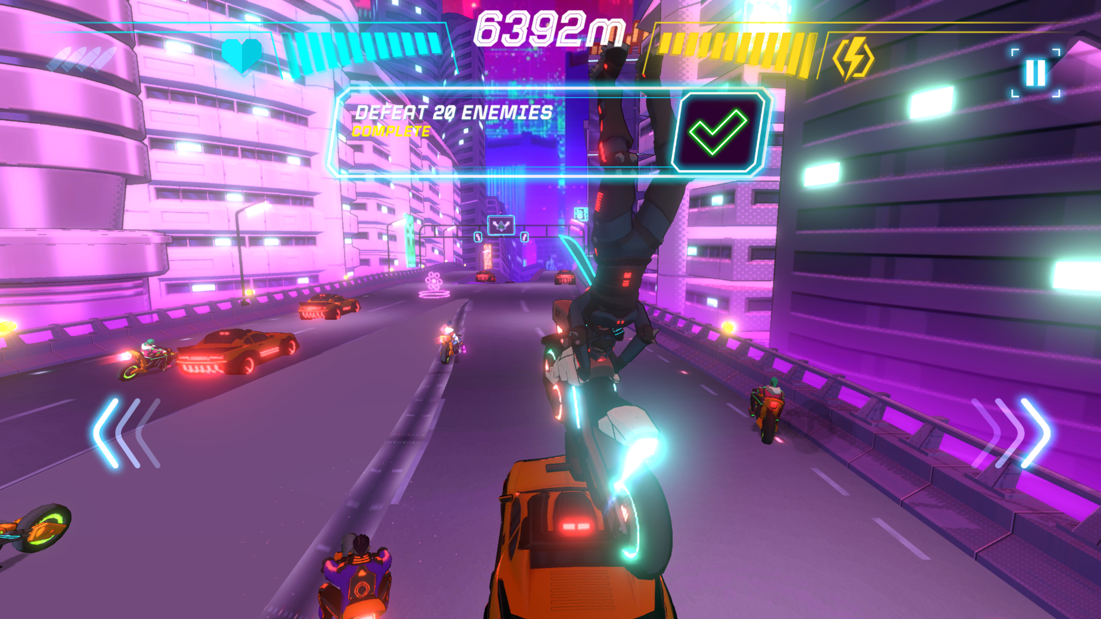 Screenshot of Neon Riders