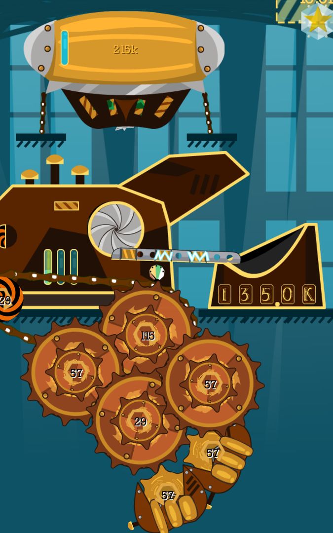 Steampunk Idle Spinner: cogwheels and machines(Unreleased) 게임 스크린 샷