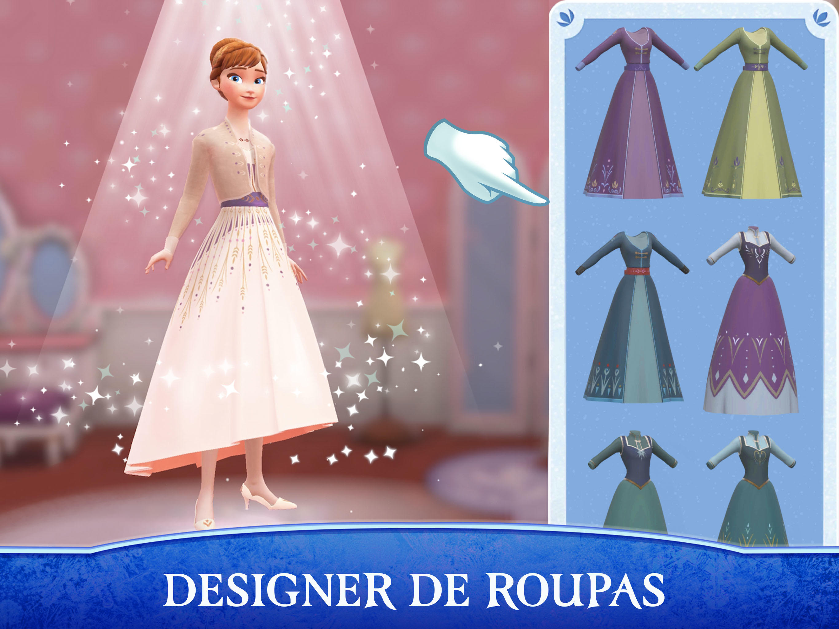 Captura de Tela do Jogo Disney Frozen: Castelo Real