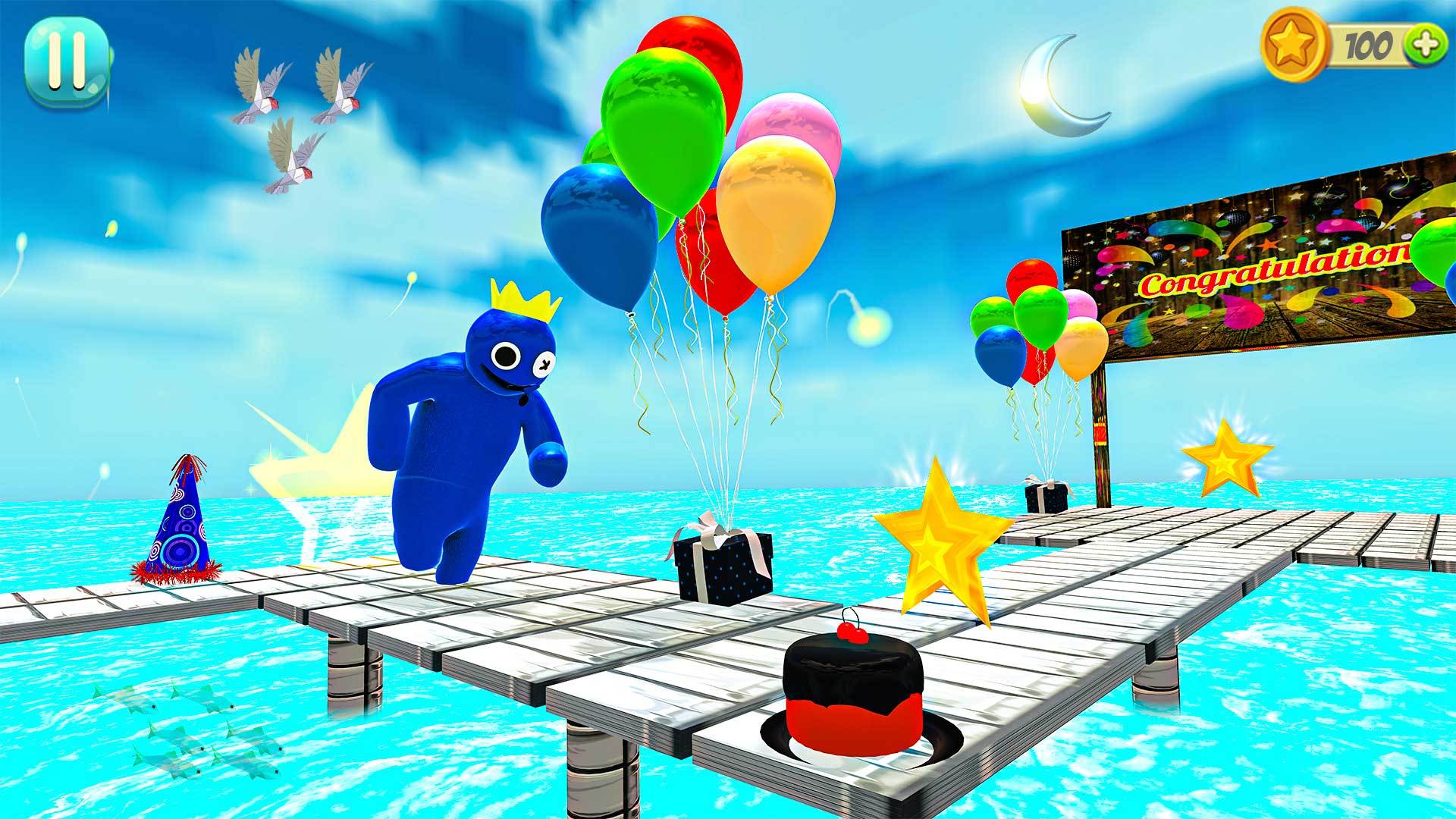 Download Rainbow Friends Blue FnF Game android on PC