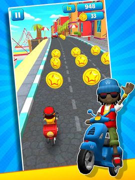 Subway Scooters Race Game Screenshot