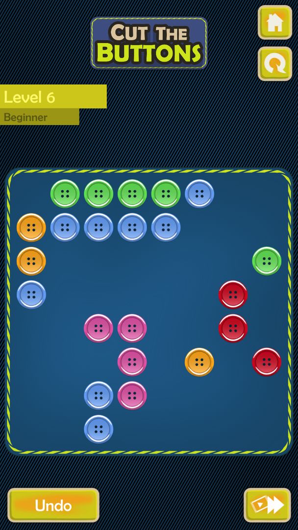 Screenshot of Cut the Buttons Logic Puzzle